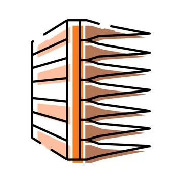 Hair comb styling tool accessory line icon Stock Illustration