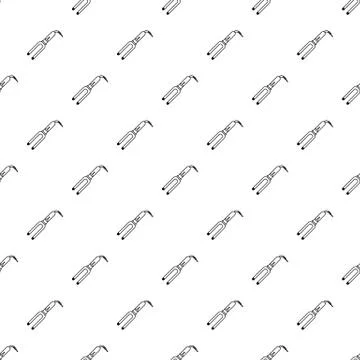 Hair curl pattern seamless Stock Illustration