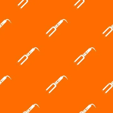 Hair curl pattern vector orange 스톡 일러스트