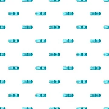 Hair curler pattern creating a seamless beauty background Illustrazione stock