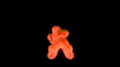 Hair dancer. Alpha channel Video stock 82203904