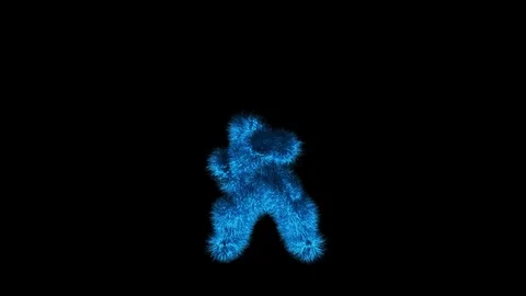 Hair dancer. Alpha channel Stock Footage 82204603