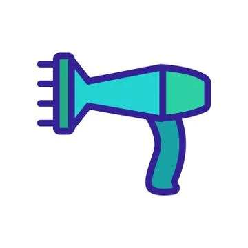 Hair dryer diffuser icon vector outline illustration Illustration