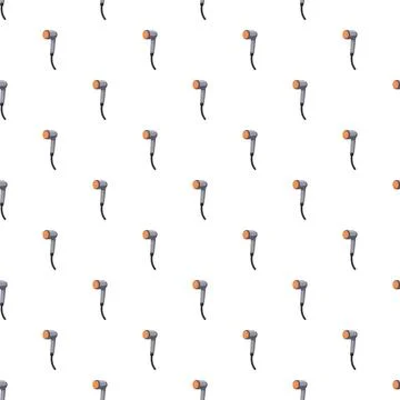 Hair dryer pattern repeating background for beauty and style Illustrazione stock