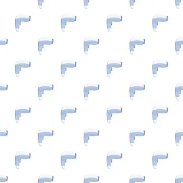 Hair dryer pattern repeating on white background Stock Illustration