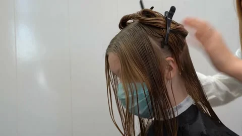 Hair drying Stock Footage 146331858