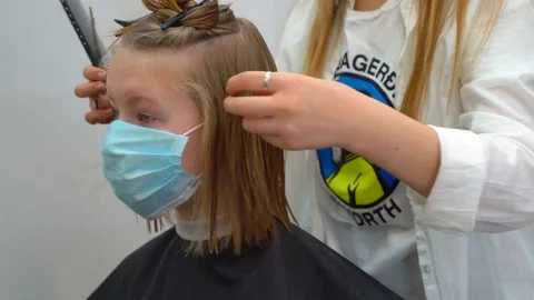 Hair drying Stock Footage 146359306