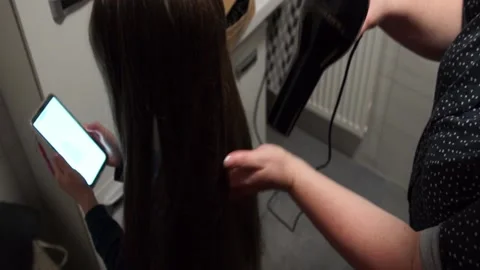 Hair drying Stock Footage 233527521