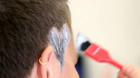 Hair dye Stock Footage 12567076