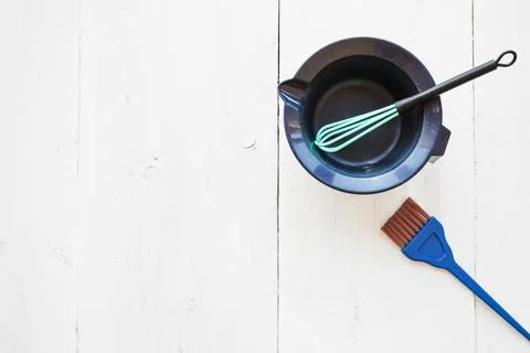Hair dying tools Stock Photos