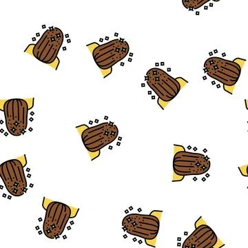 Hair glitter vector seamless pattern イラスト素材