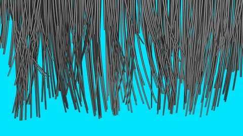 Hair growing. Solid  background color .3d animation 库存影片 90642565