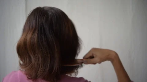 Hair loss problem Stock Footage 92800252