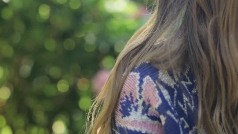 Hair model in the nature Stock Footage 101290577