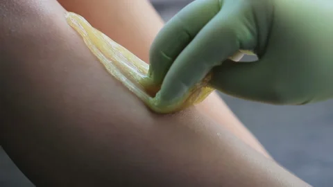 Hair removal sugaring 库存影片 87838345