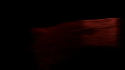 Hair render animation RED DARK EX Stock Footage 77512132