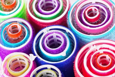 Hair rollers Stock Photos