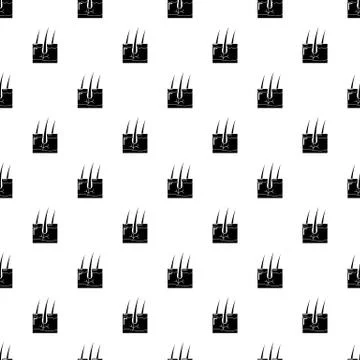 Hair skin pattern vector seamless Stock Illustration