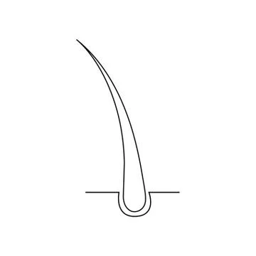 Hair split ends icon Stock Illustration