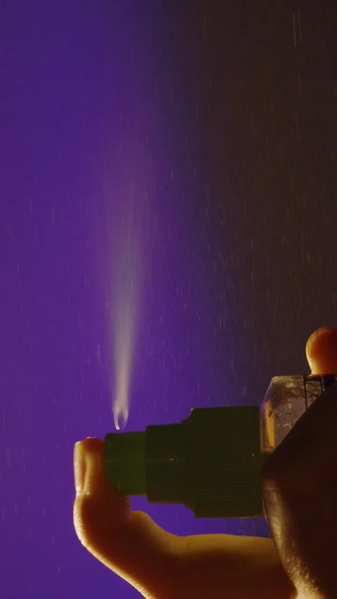Hair spray mist in the air. Stock Footage 327463515