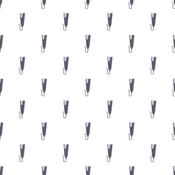 Hair straightener flat iron styling tool seamless pattern Stock Illustration