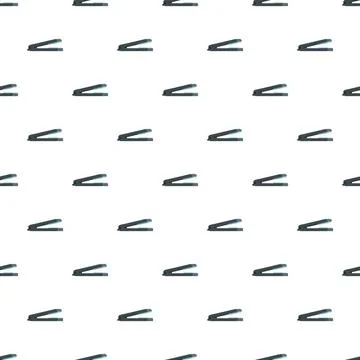 Hair straightener pattern creating seamless beauty background design Illustrazione stock