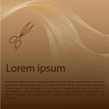 Hair studio abstract background Stock Illustration