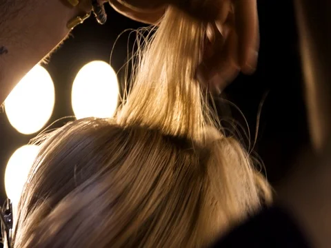 Hair styling Close-up Stock-Footage 83606322
