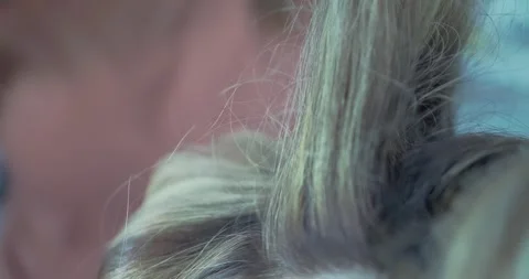 Hair Styling Process in Professional Salon Stock Footage 323492761