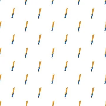 Hair styling tools creating an abstract repeating pattern Stock Illustration