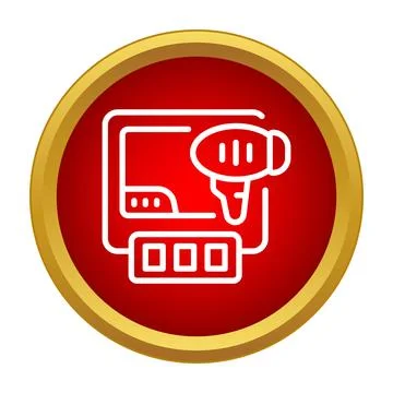 Hair styling tools machine drying hair icon Stock Illustration