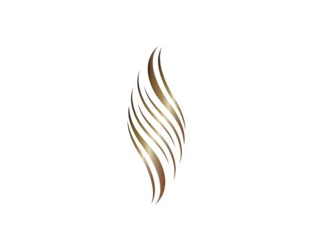 Hair symbol vector icon Stock Illustration
