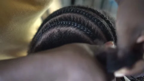 Hair weaving Stock Footage 160554584
