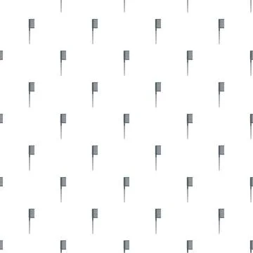 Hairbrush pattern repeated on a white background Stock Illustration