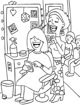 Haircut Stock Illustration