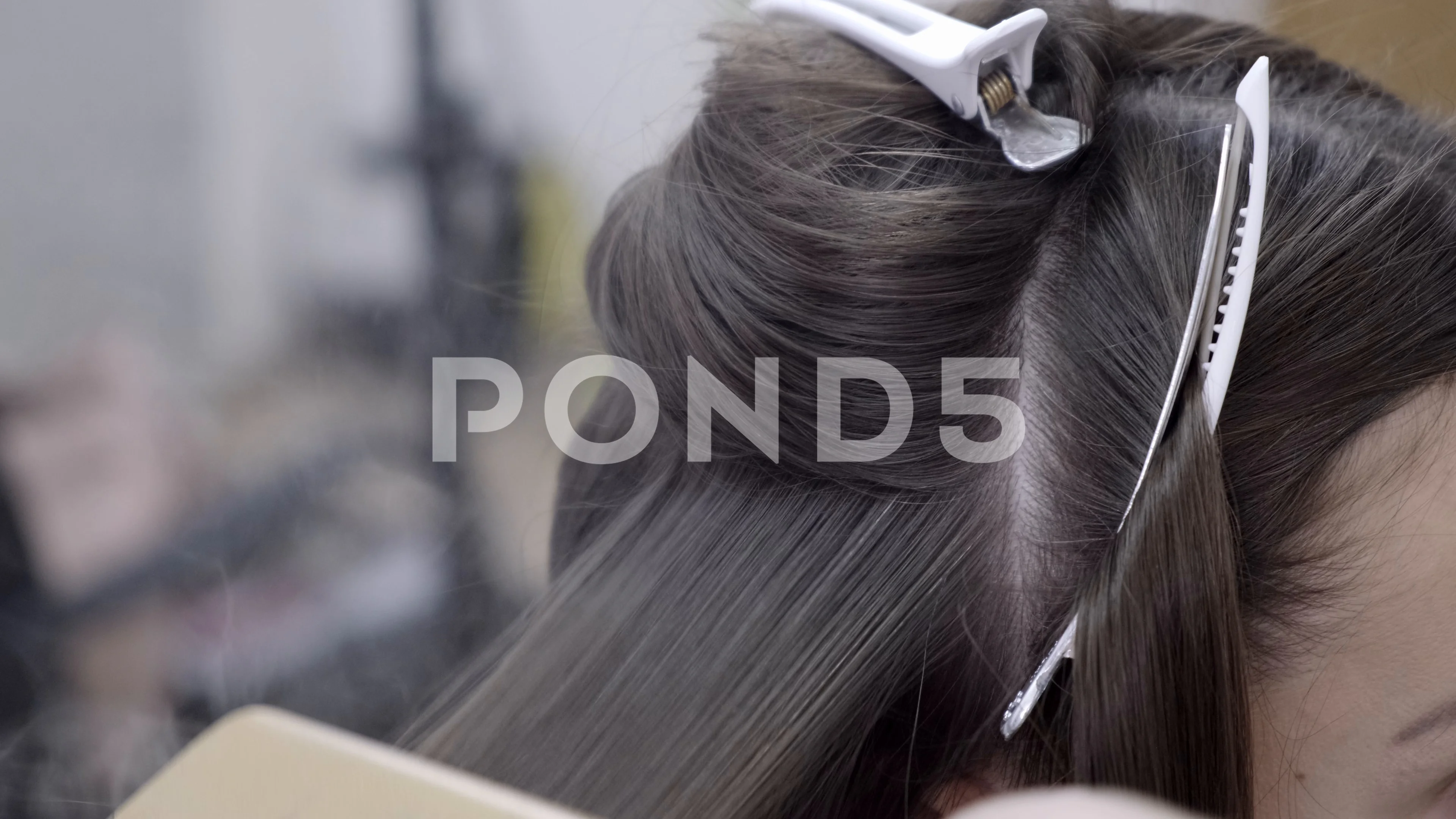 Hairdresser Makes Hair Lamination In A B Stock Video Pond5