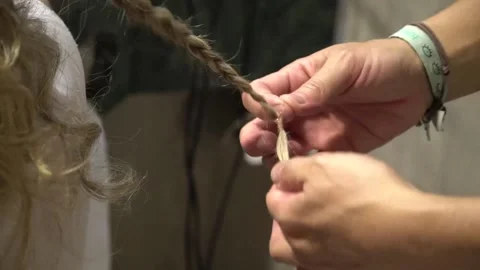 Hairdressing session Stock Footage 114075622