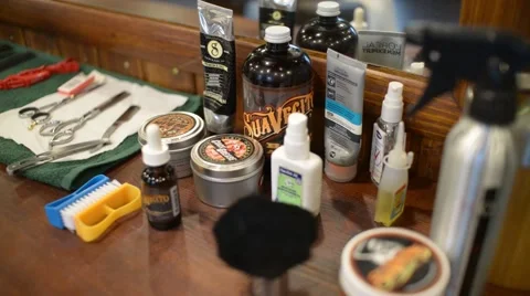 Hairdressing Tools Stock Footage 58973306