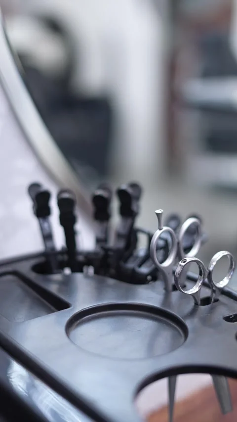 Hairdressing Tools Stock Footage 314899506