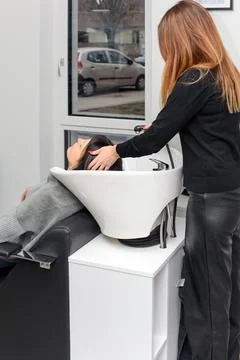 Hairdressing, work Stock Photos