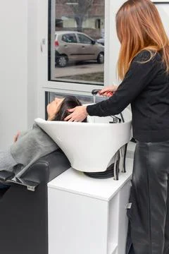 Hairdressing, work Stock Photos
