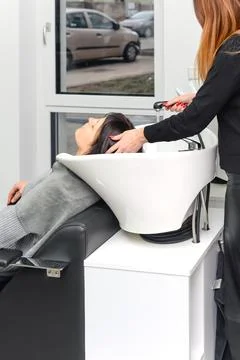 Hairdressing, work Stock Photos