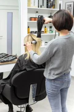 Hairdressing, work Stock Photos