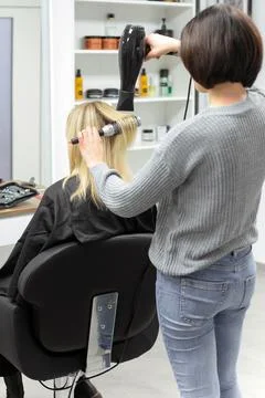 Hairdressing, work Stock Photos