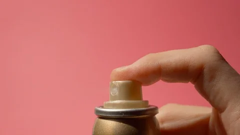 Hairspray close up 스톡 동영상 124695166