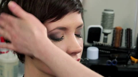 Hairstyle Stock Footage 35065436