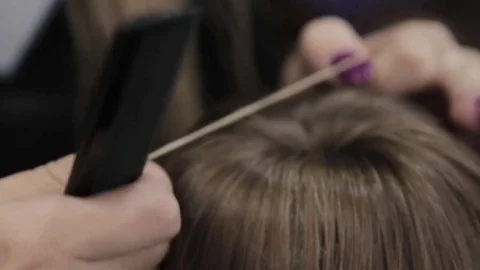 Hairstyle Stock Footage 77338800