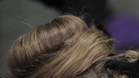 Hairstyle Stock Footage 77338868