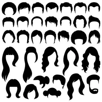 Hairstyle Stock Illustration