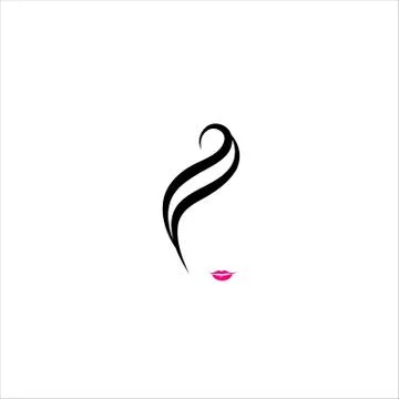 Hairstyle logo Stock Illustration